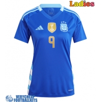 Argentina Julian Alvarez #9 Replica Away Shirt Ladies Copa America 2024 Short Sleeve